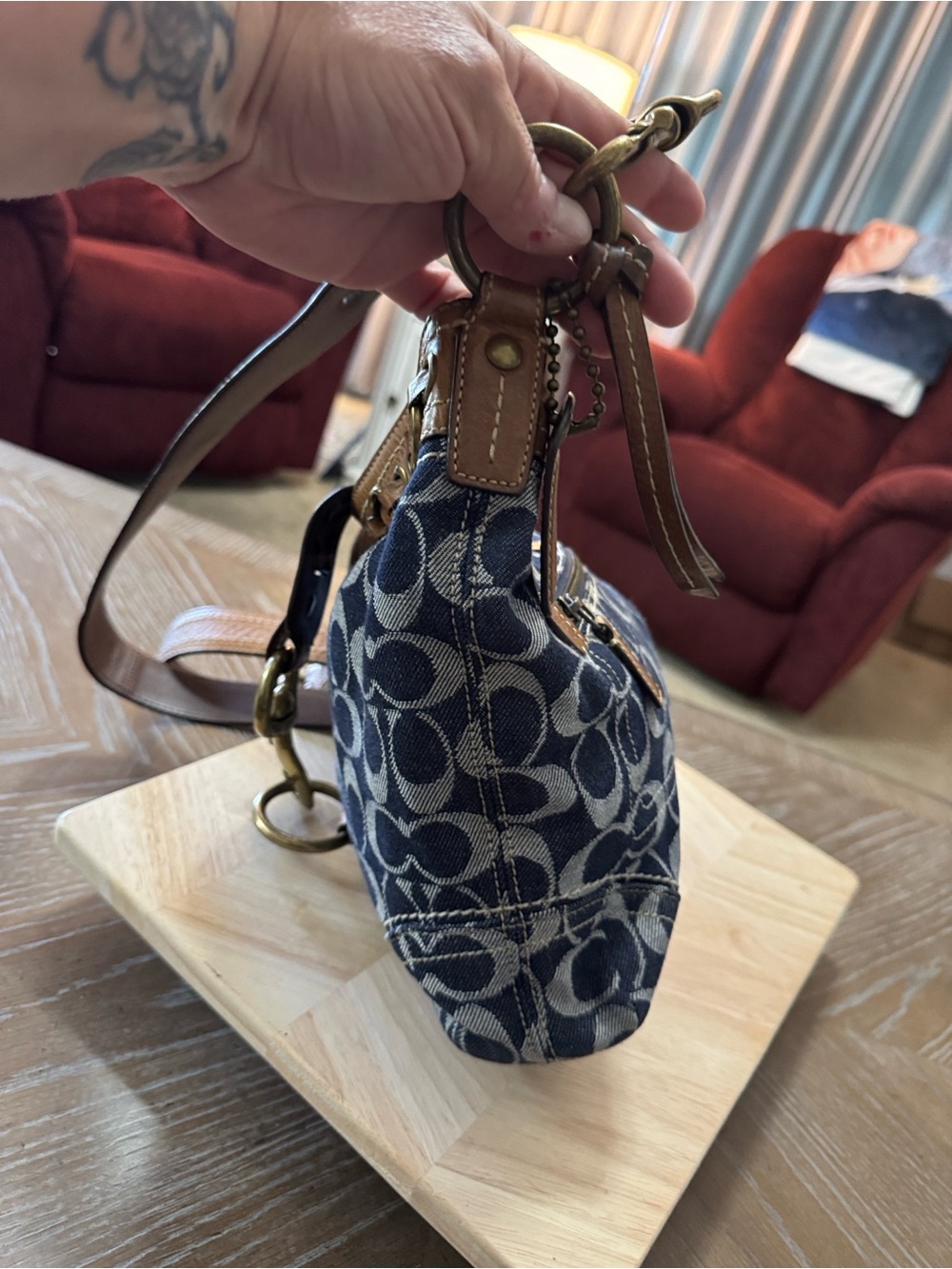 Vintage Coach Limited Edition denim bag, model F06K-10406! - Picture 6 of 16